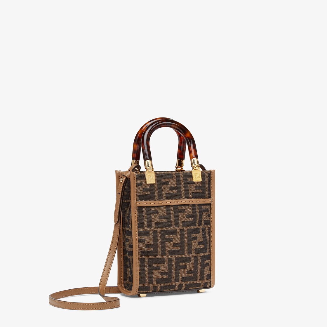 Bolsa Fendi FF grande Sunshine Shopper Motif Marrom – Loja Must Have