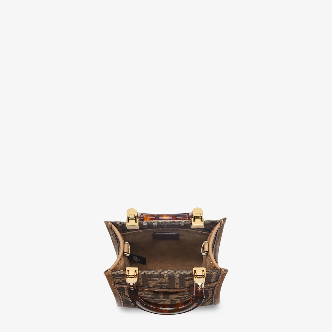 サンシャイン ショッパー ミニ ファブリック ブラウン | Fendi サンシャイン ショッパー ミニ ファブリック ブラウン | Fendi