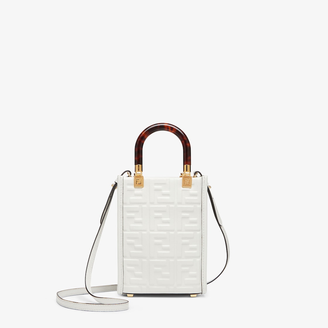 サンシャイン ショッパー ミニ - ホワイトレザー ミニバッグ | Fendi