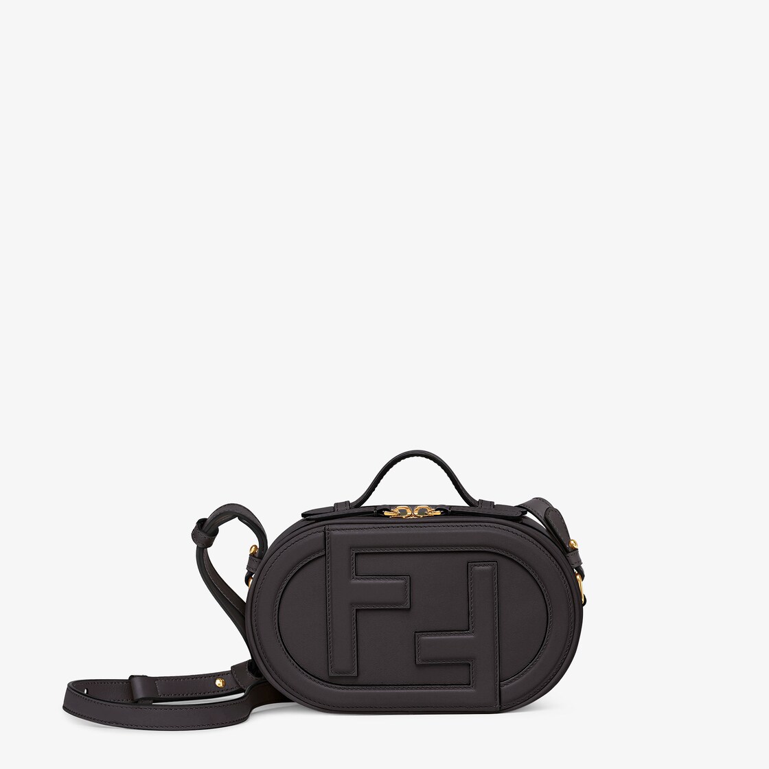 O'Lock Mini Camera Case - Black leather mini bag | Fendi