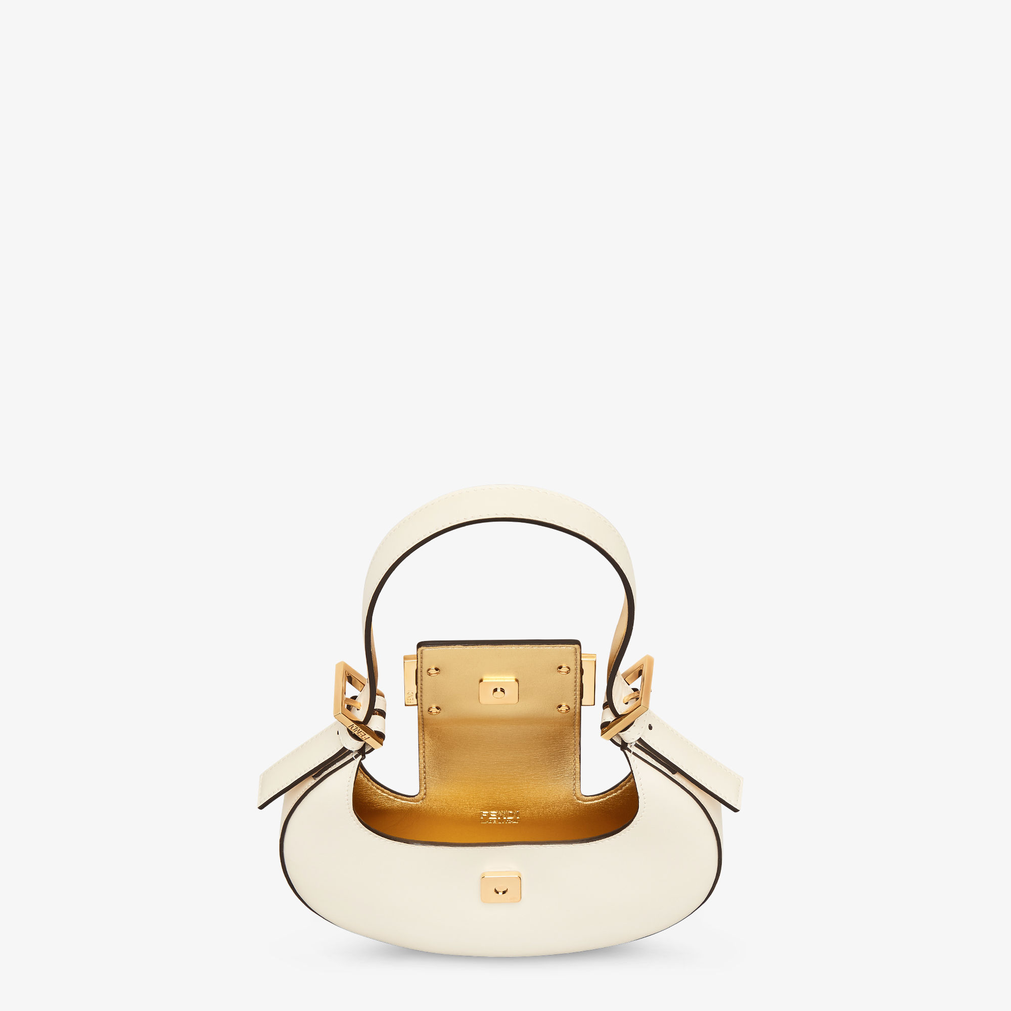 Thiết kế Fendi Cookie - White leather mini bag