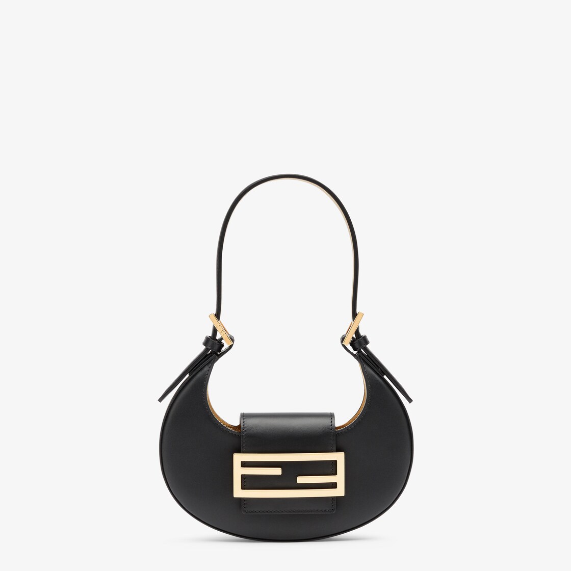 Fendi black leather outlet mini bag