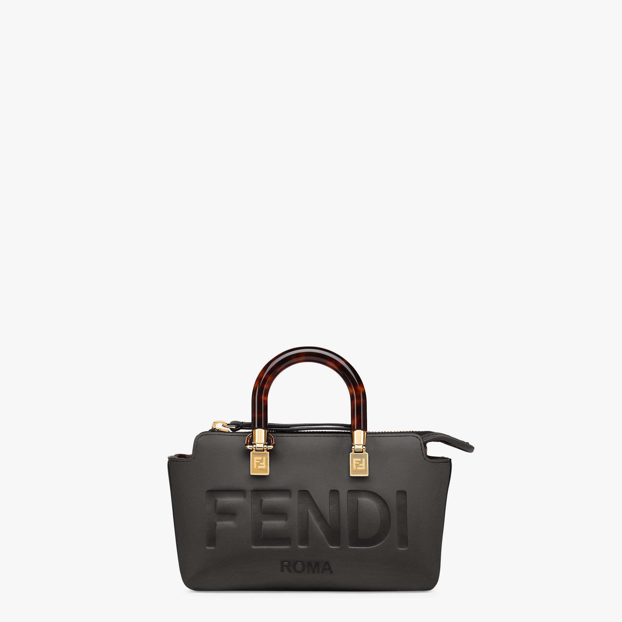 バイ ザ ウェイ ミニ - ブラックレザー ボストンバッグ ミニ | Fendi