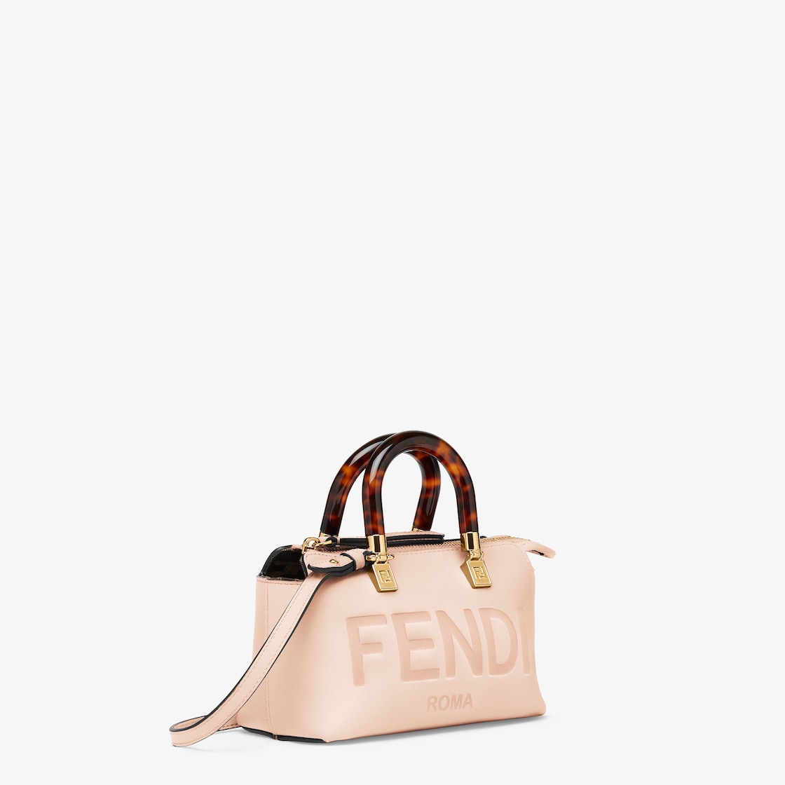 Fendi By The Way Boston Bag Mini Light Pink in Calf Leather with