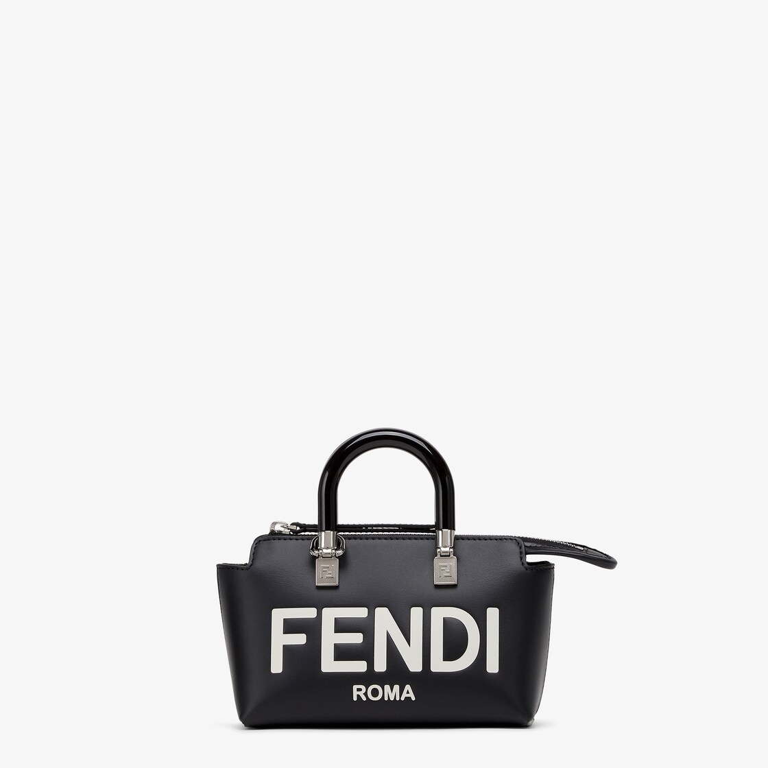 By The Way Mini - Small Boston bag in black leather | Fendi