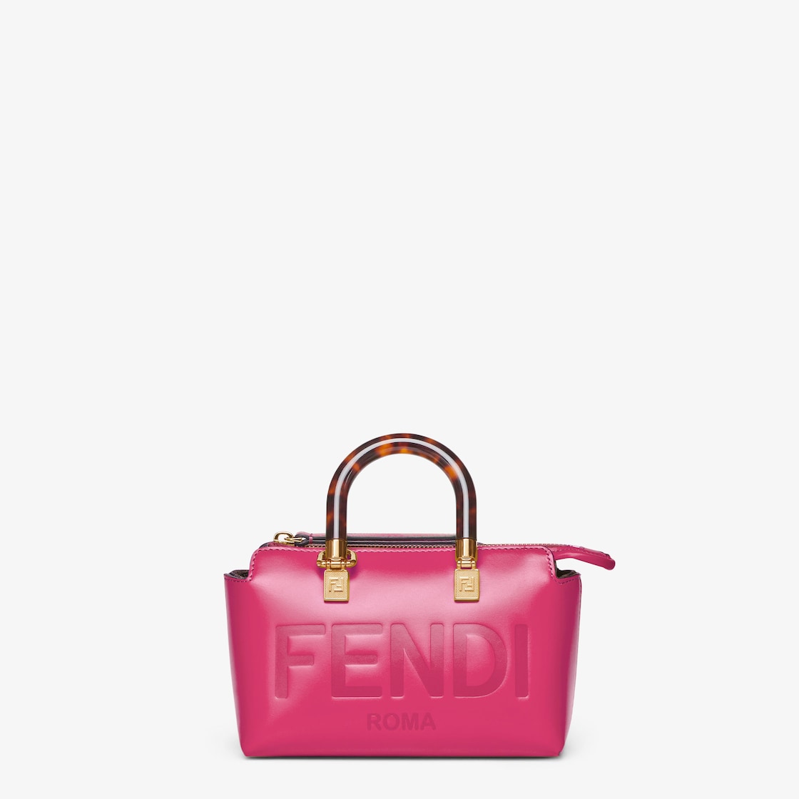 By The Way Mini - Fuchsia leather small Boston bag | Fendi