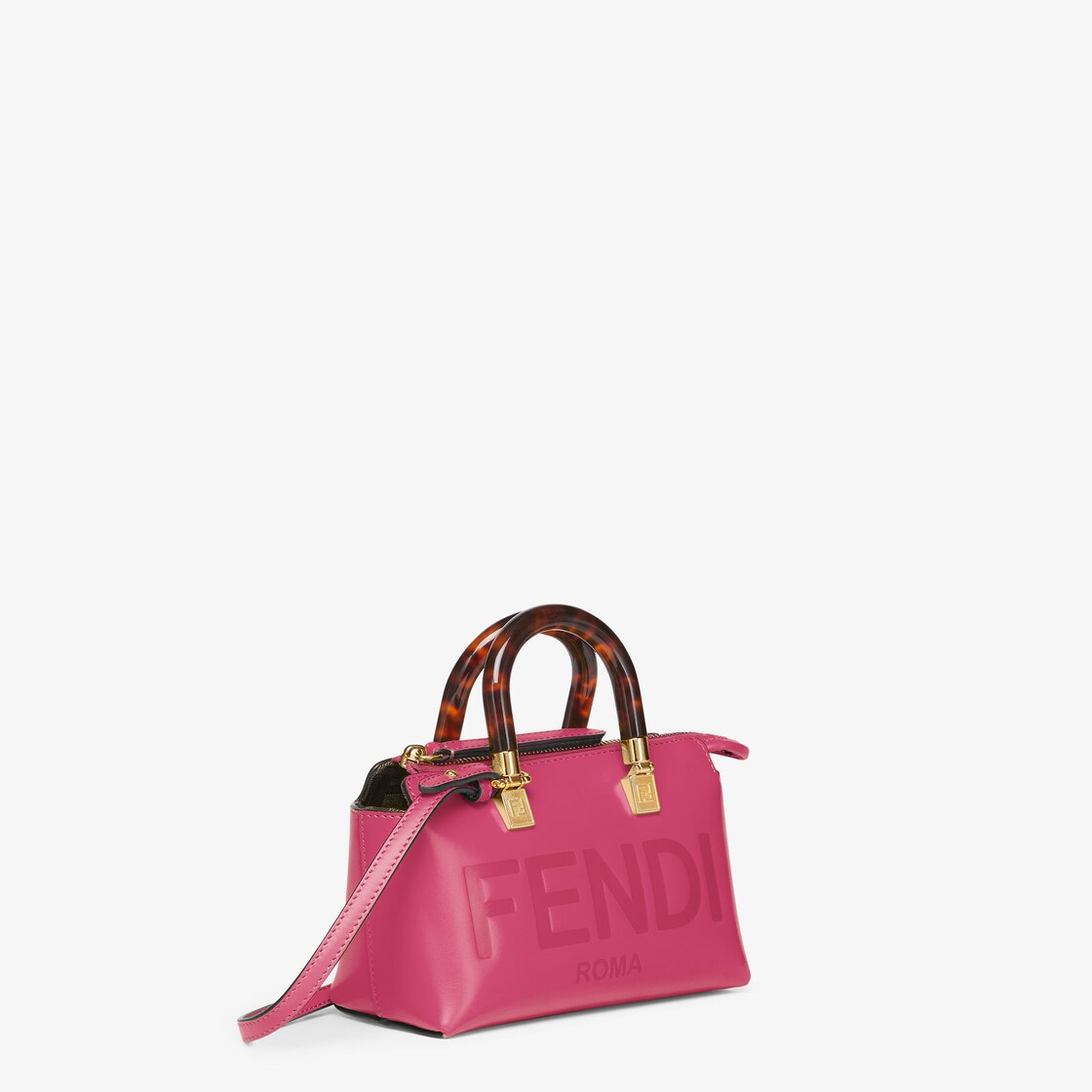 By The Way Mini - Fuchsia leather small Boston bag | Fendi