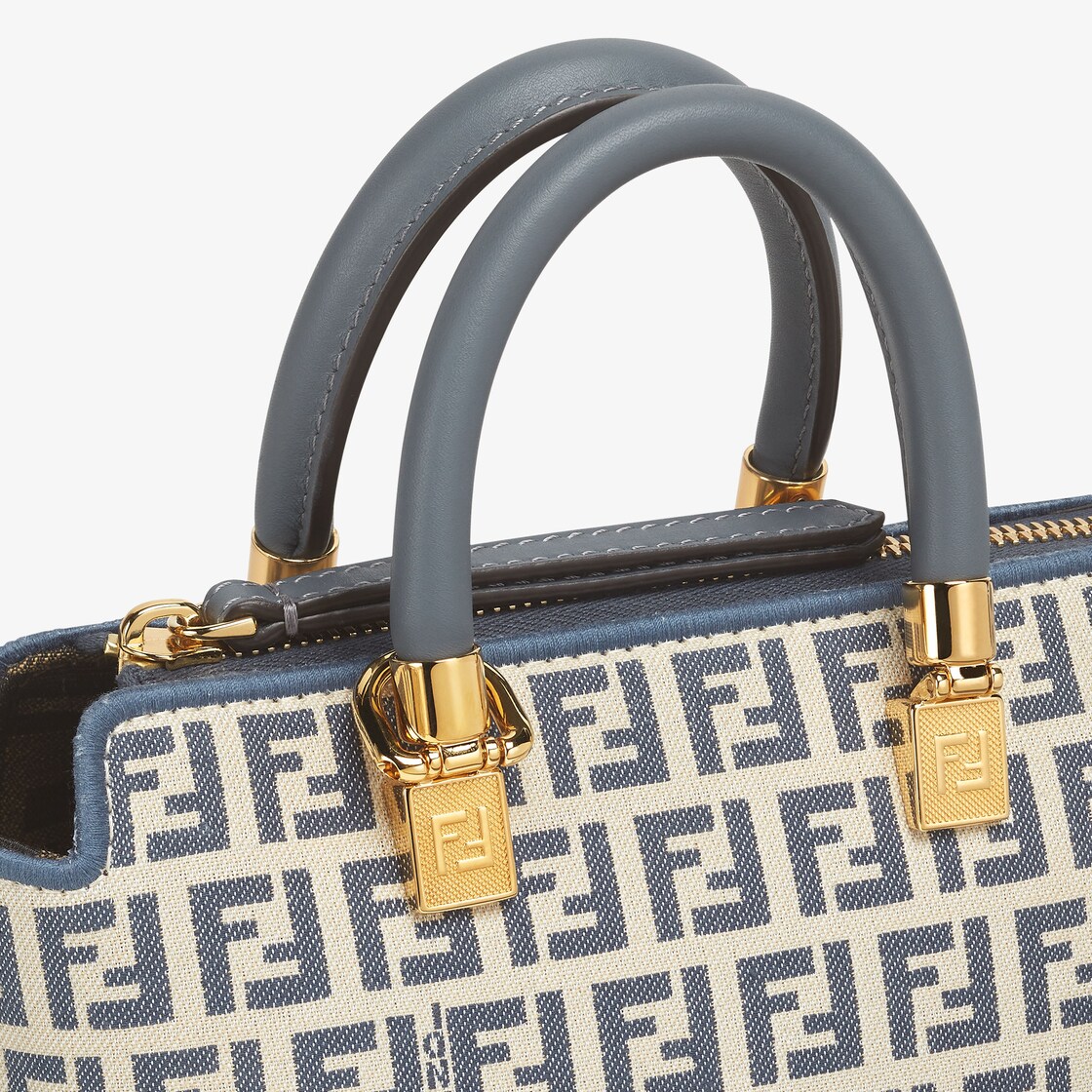 By The Way Mini - Blue FF fabric mini bag | Fendi