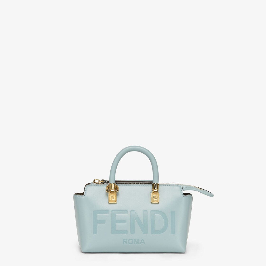 By The Way Mini - Light blue leather small Boston bag | Fendi