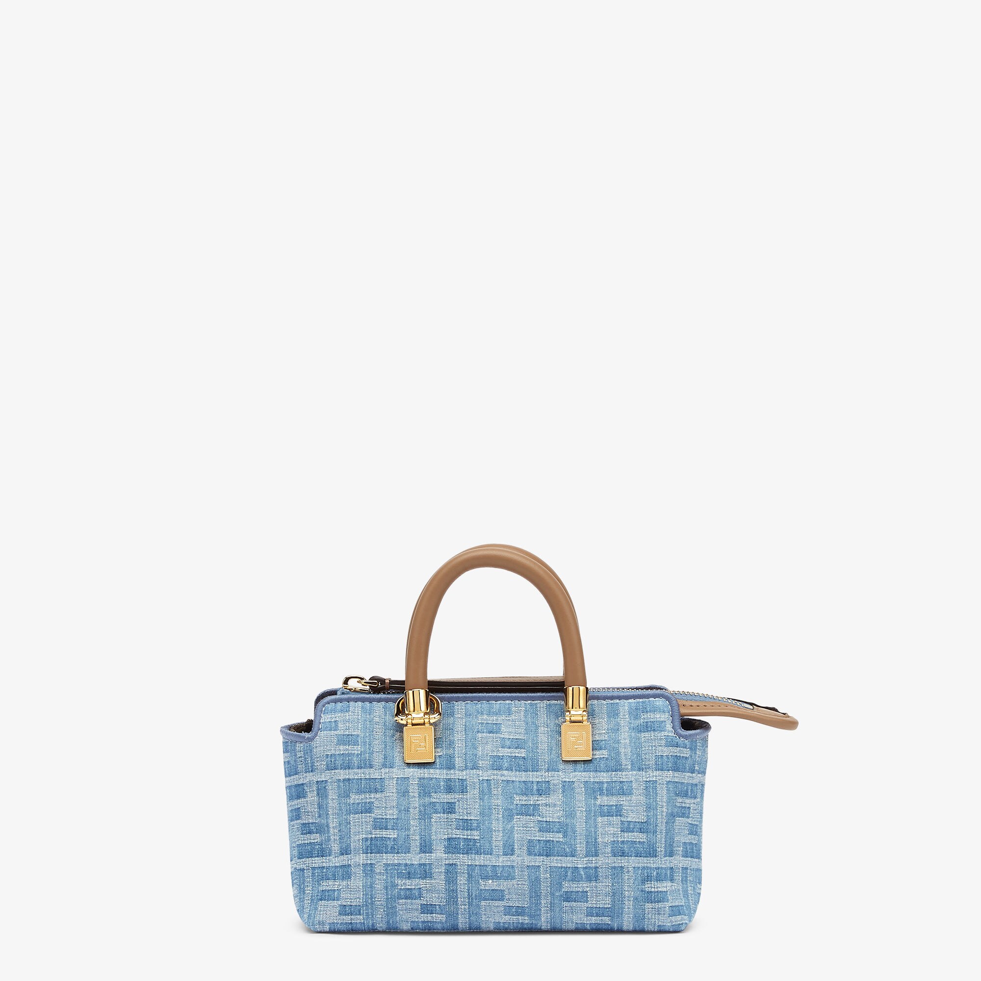 Boston Bag Small Denim Handbag Patchwork Colorblock Mini Handbags 