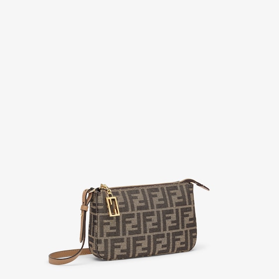 Fendi Baguette pouch made of fabric with jacquard FF motif | Thumbnail 3