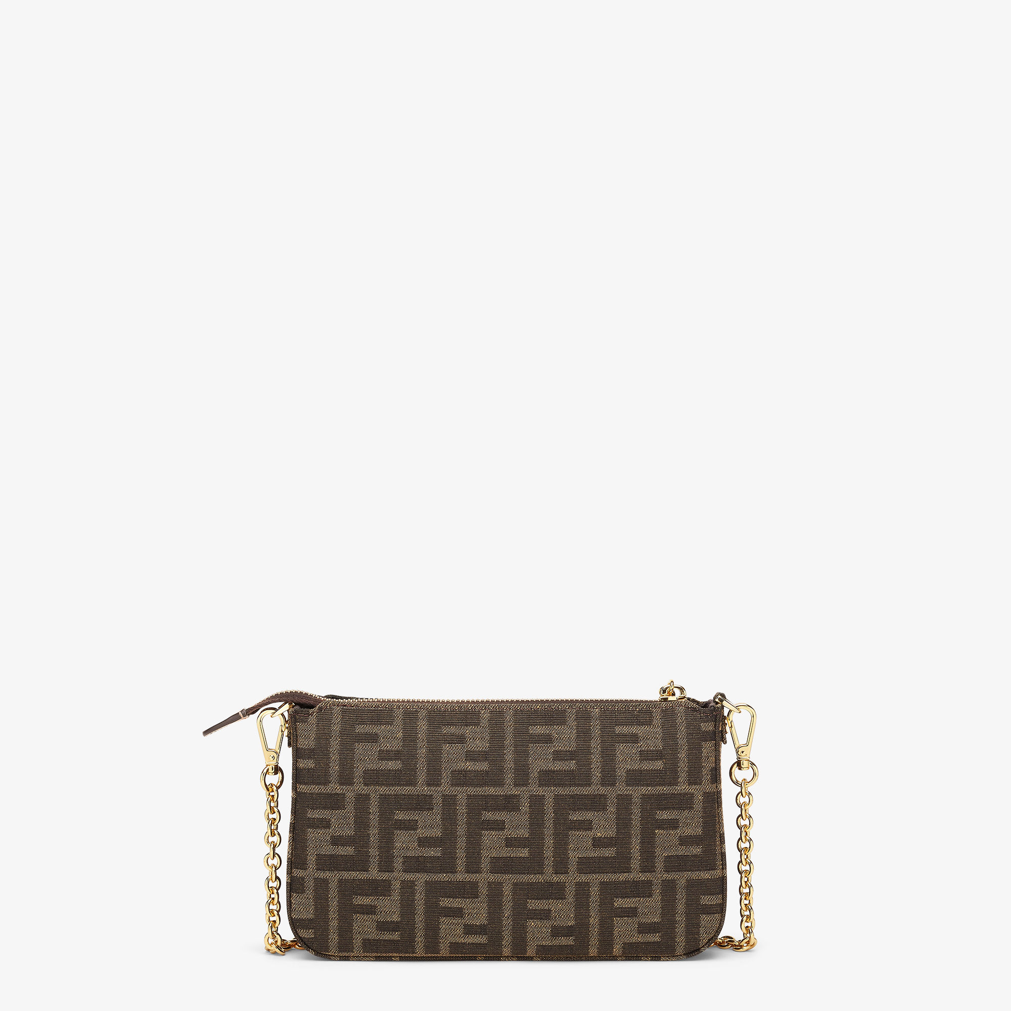 Baguette Pouch Fabric Brown | Fendi