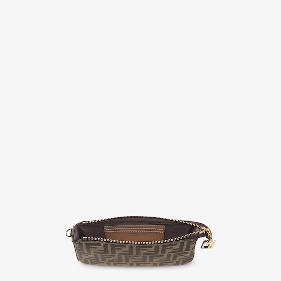 Fendi Baguette pouch made of fabric with jacquard FF motif | Thumbnail 5