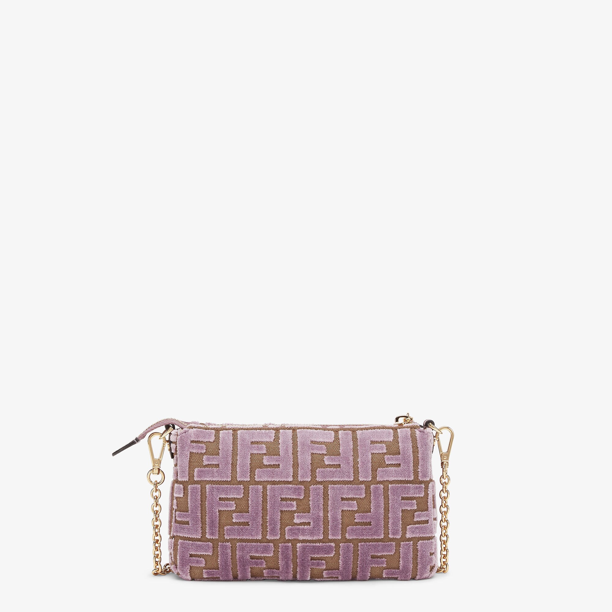 バッグ・カバンその他 FENDI Pouch Baguette FF jacquard shoulder bag Baguette Pouch Fabric Brown | Fendi