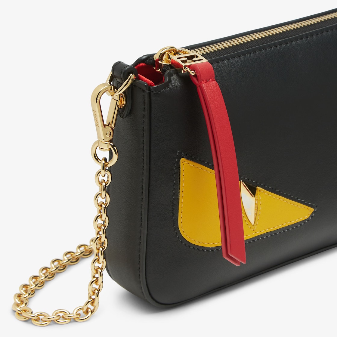 バゲット スリム クラッチ レザー ブラック | Fendi バゲット スリム クラッチ レザー ブラック | Fendi