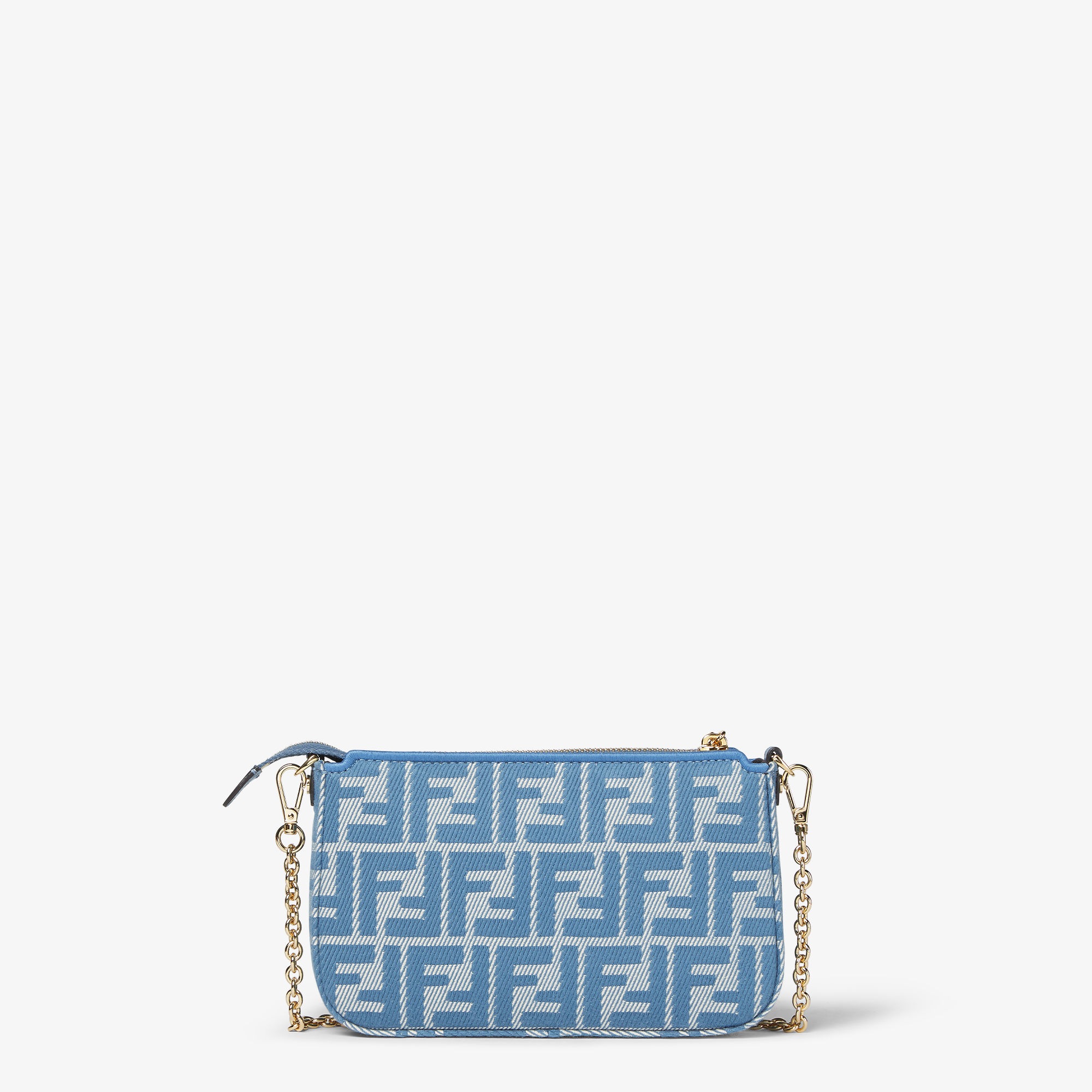 Baguette Pouch Fabric Blue | Fendi