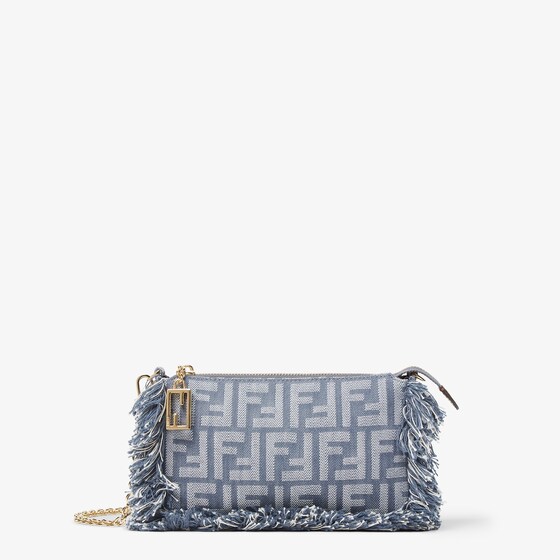 Fendi Baguette Pouch In Blue