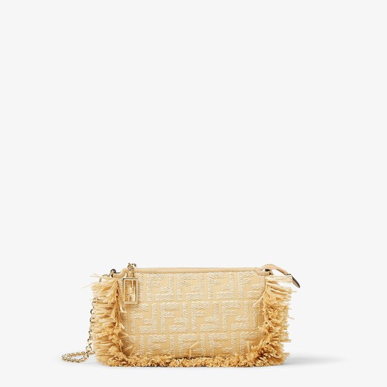 Fendi Baguette Pouch In Sand