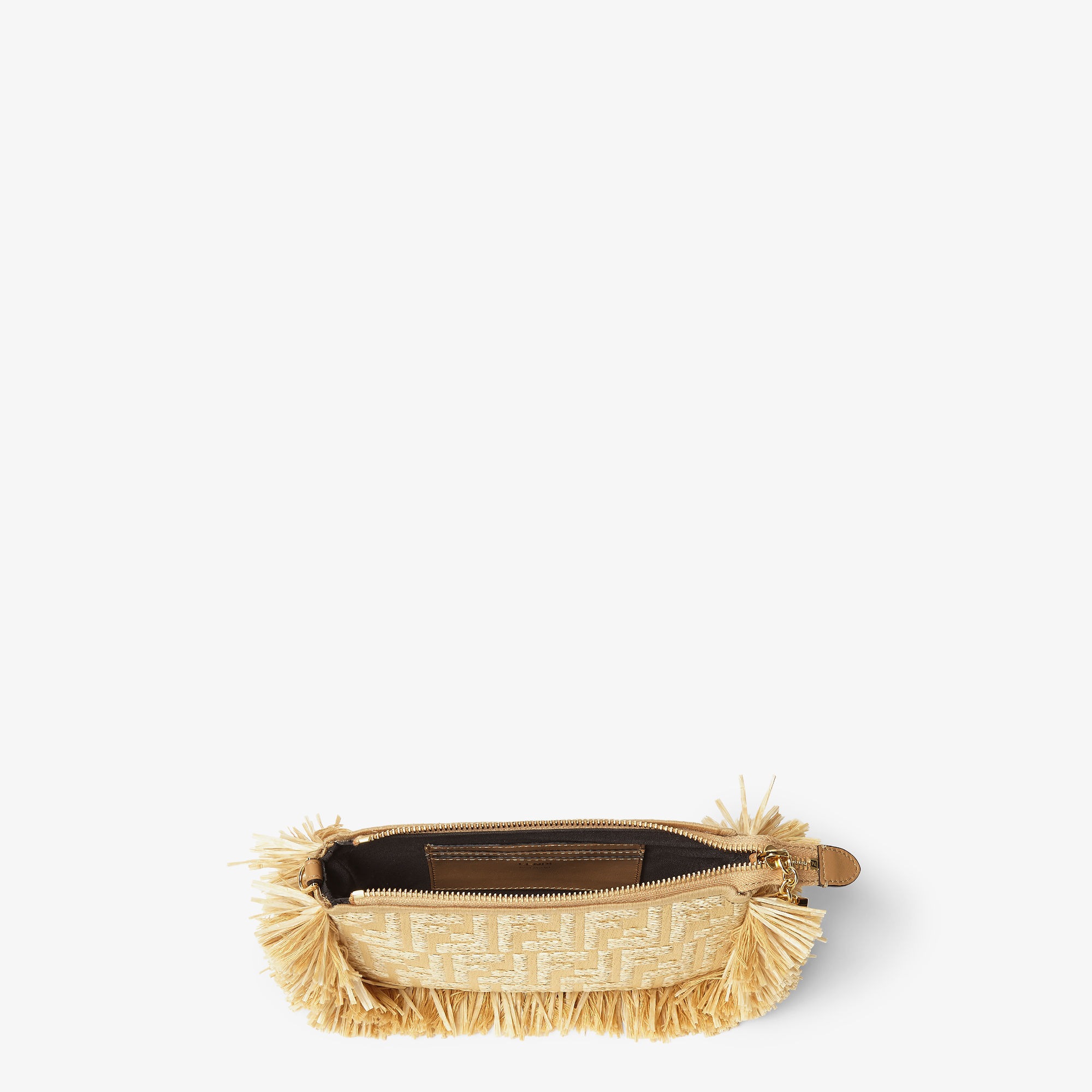 Baguette Pouch Fabric Beige | Fendi