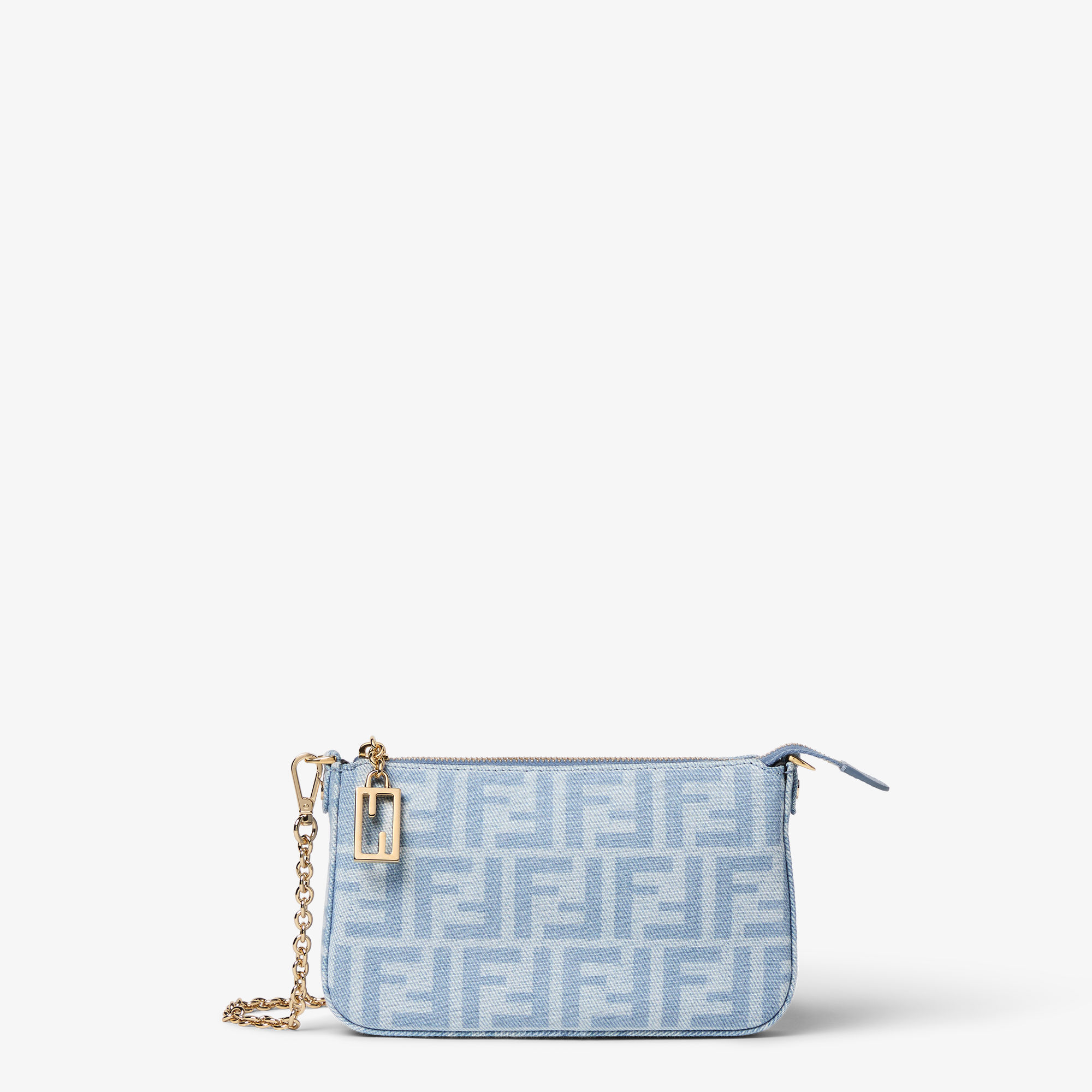 Tube Pouch Light blue FF denim pouch