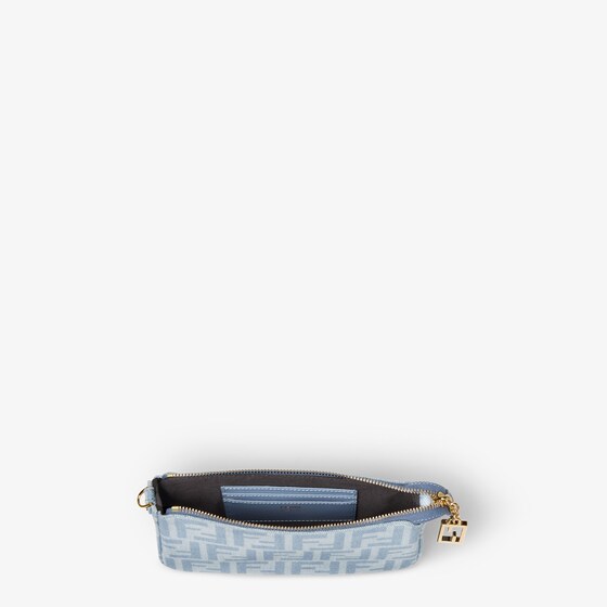 Fendi Baguette pouch made of organic cotton FF denim in a light | Thumbnail 5