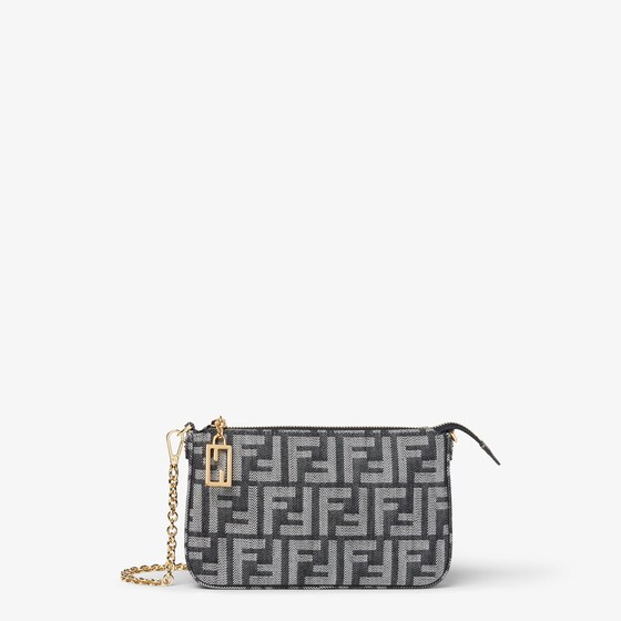 Fendi Baguette Pouch In Blue