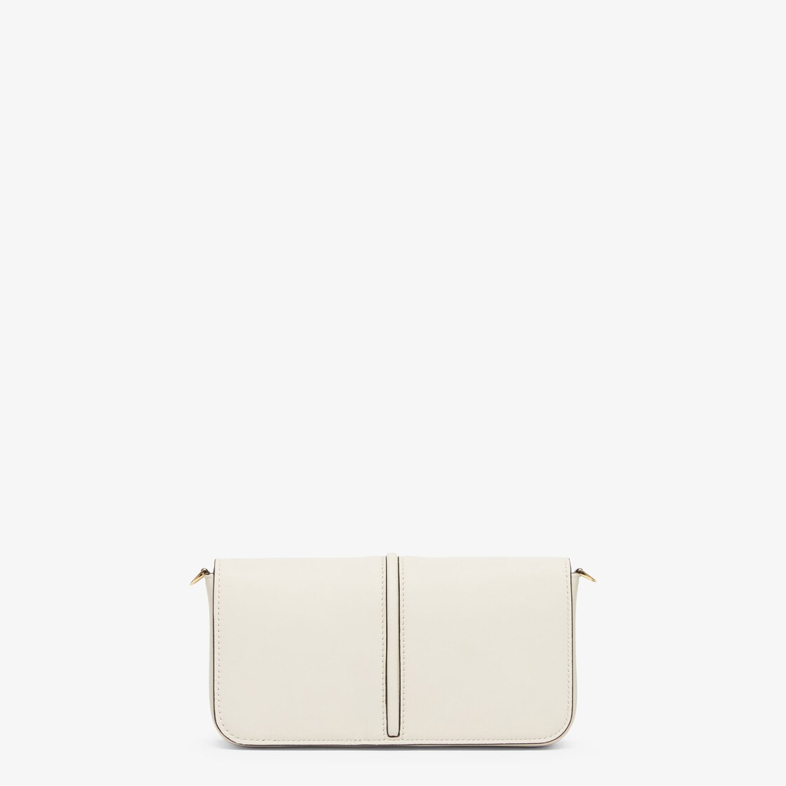 Fendi Wallet On Chain With Pouches Mini Leather In White - Praise