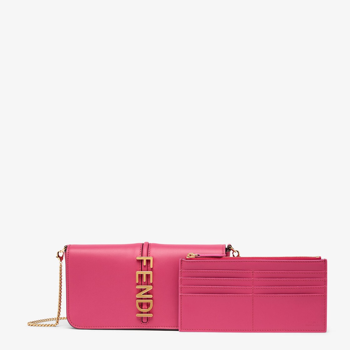 Fendi pre-owned pink wallet on chain bag