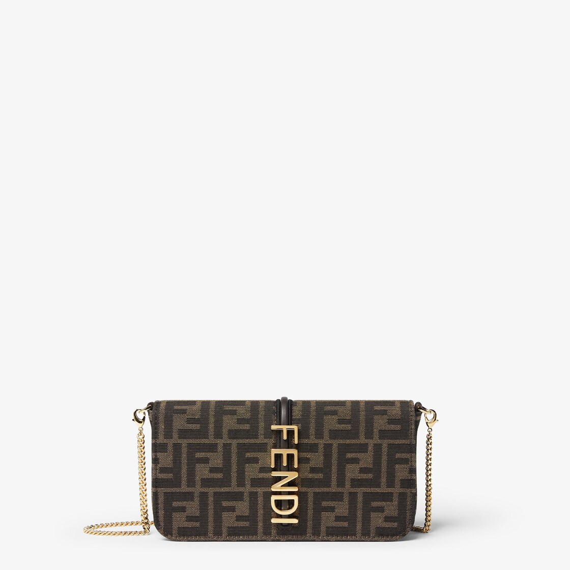 フェンディグラフィ 財布内蔵ミニバッグ ファブリック ブラウン | Fendi