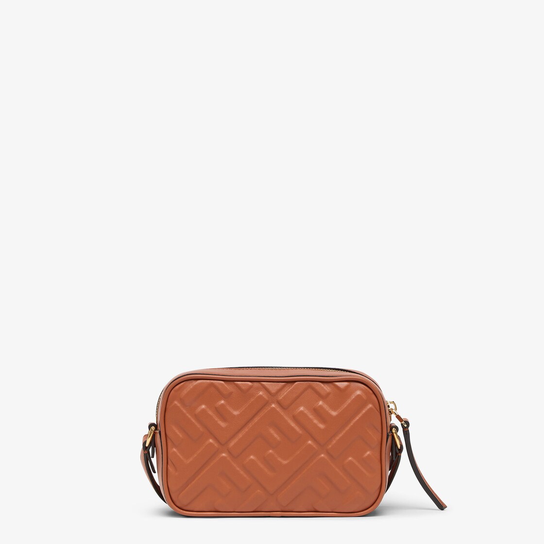 Fendi Embossed Leather Camera Bag in Brown