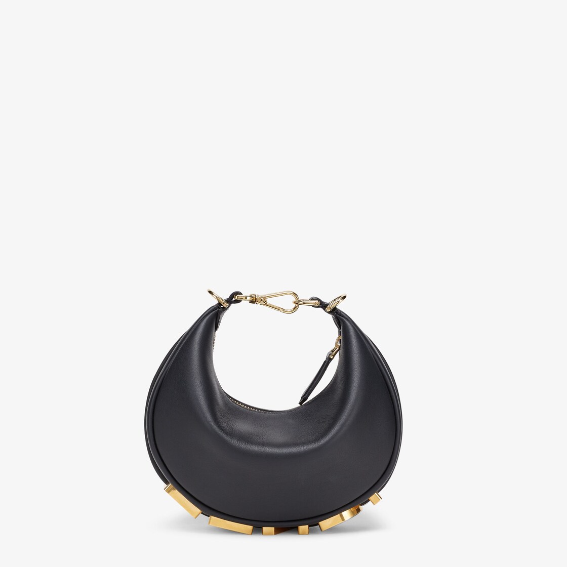 Fendigraphy Mini - Black leather mini-bag | Fendi