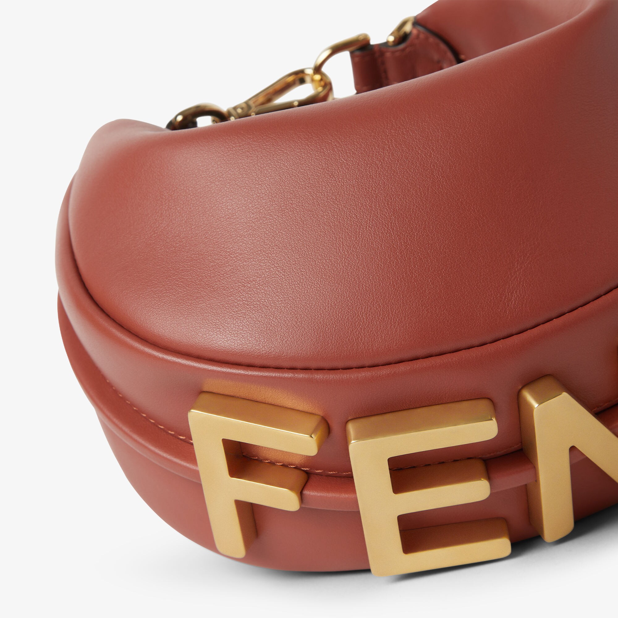 Fendigraphy Mini Leather Brown | Fendi