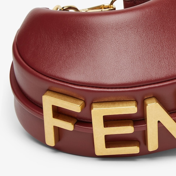 Fendi Mini Fendigraphy hobo bag with a contemporary look and bold | Thumbnail 4