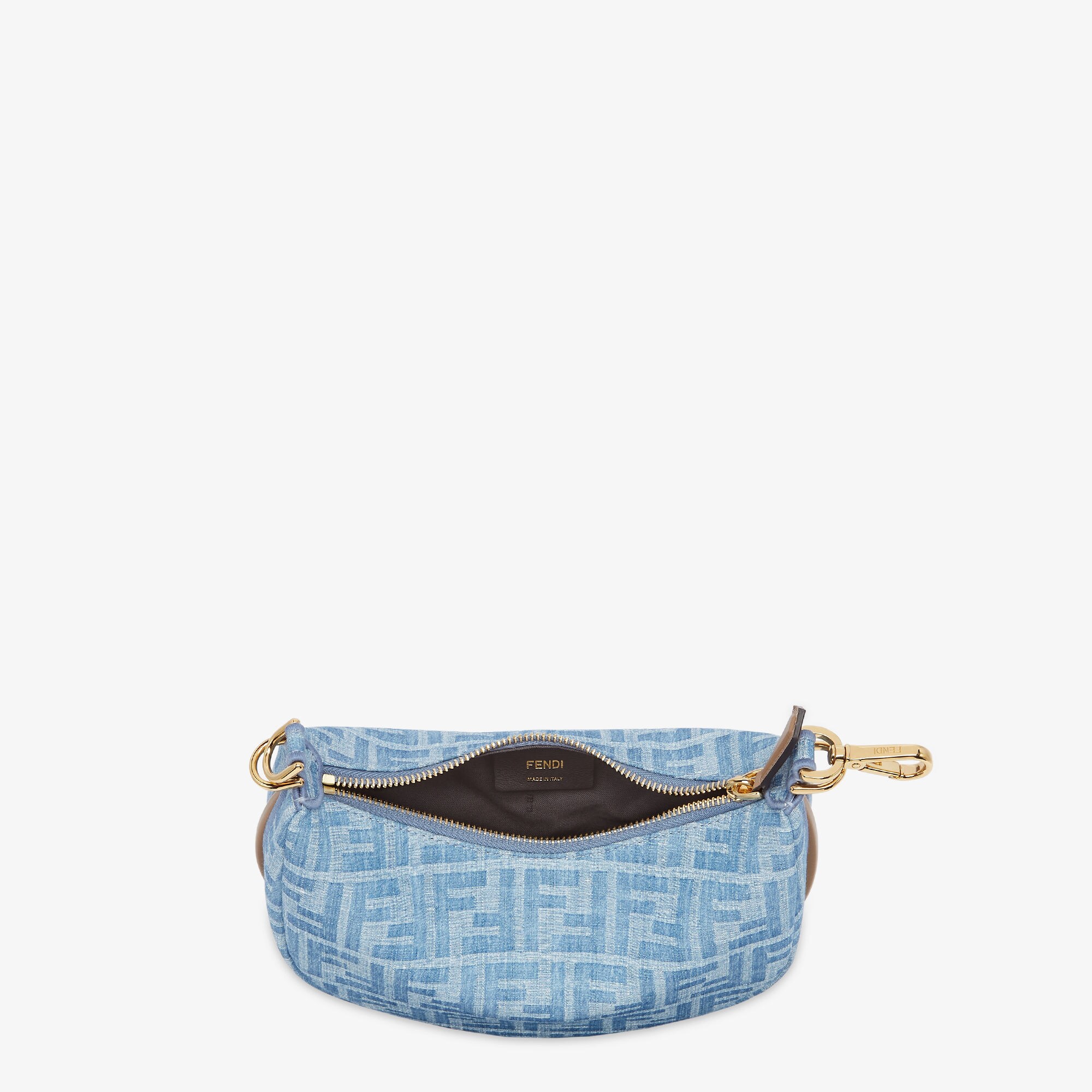 FENDI グラフィーミニ デニム調 FFジャカード ミニバッグ FENDI フェンディ BY THE WAY ソフトミニ FFジャカード