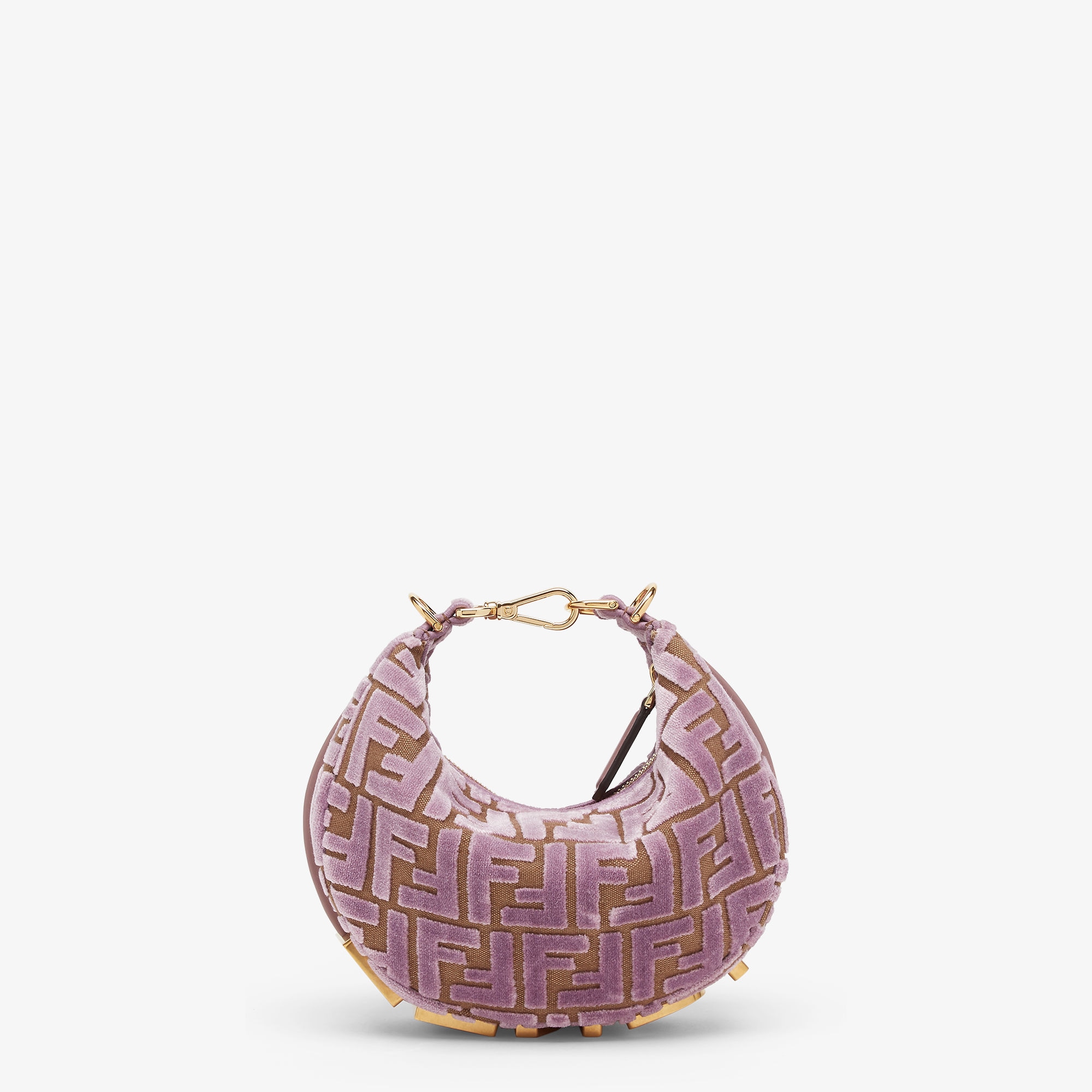 ハンドバッグ MINI FF FENDIGRAPHY HOBO Fendigraphy Mini Fabric Pink | Fendi