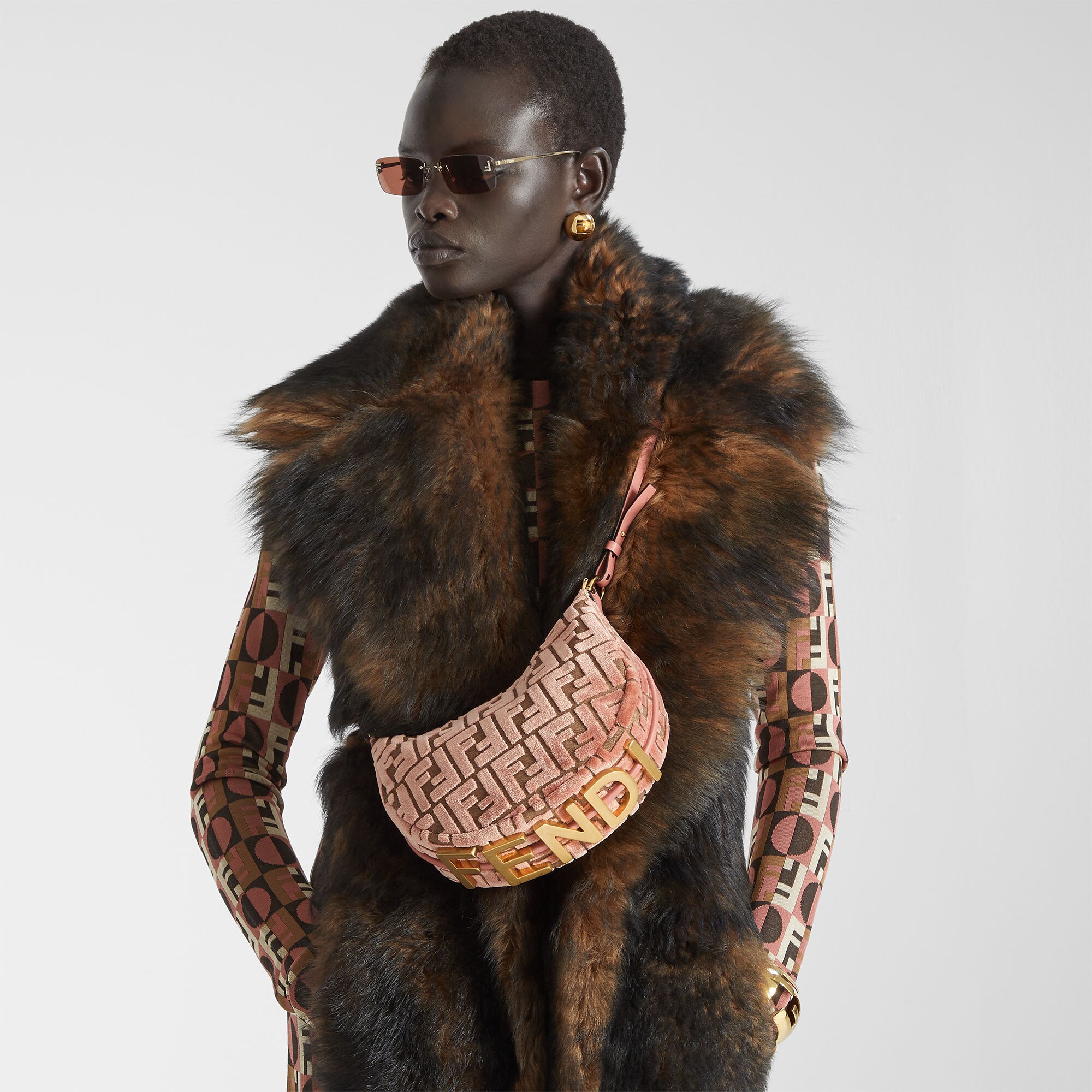 Fendigraphy Mini Fabric Pink | Fendi