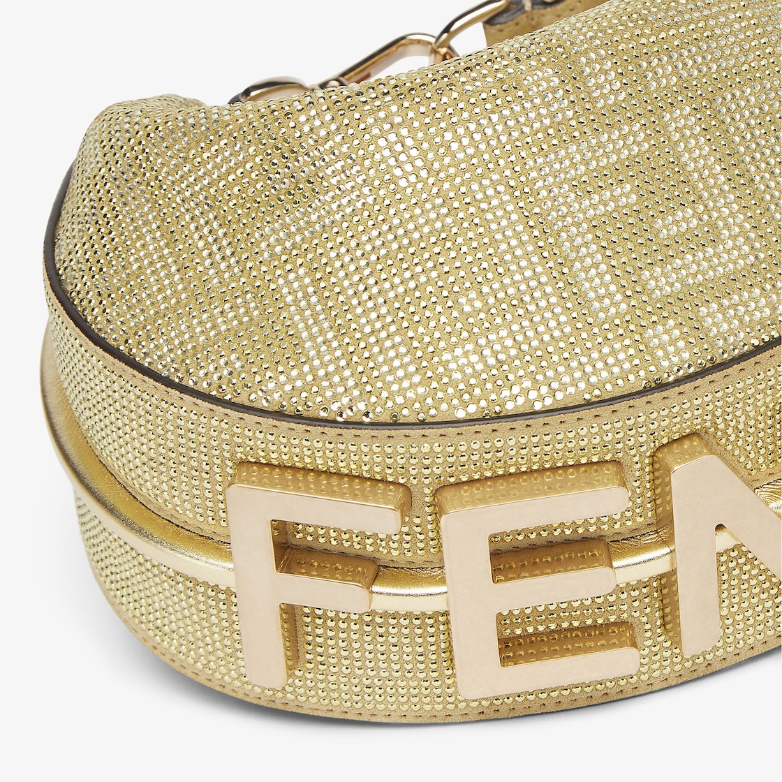 Fendigraphy Mini Sequins or crystals Gold | Fendi Fendigraphy Mini Sequins or crystals Gold | Fendi