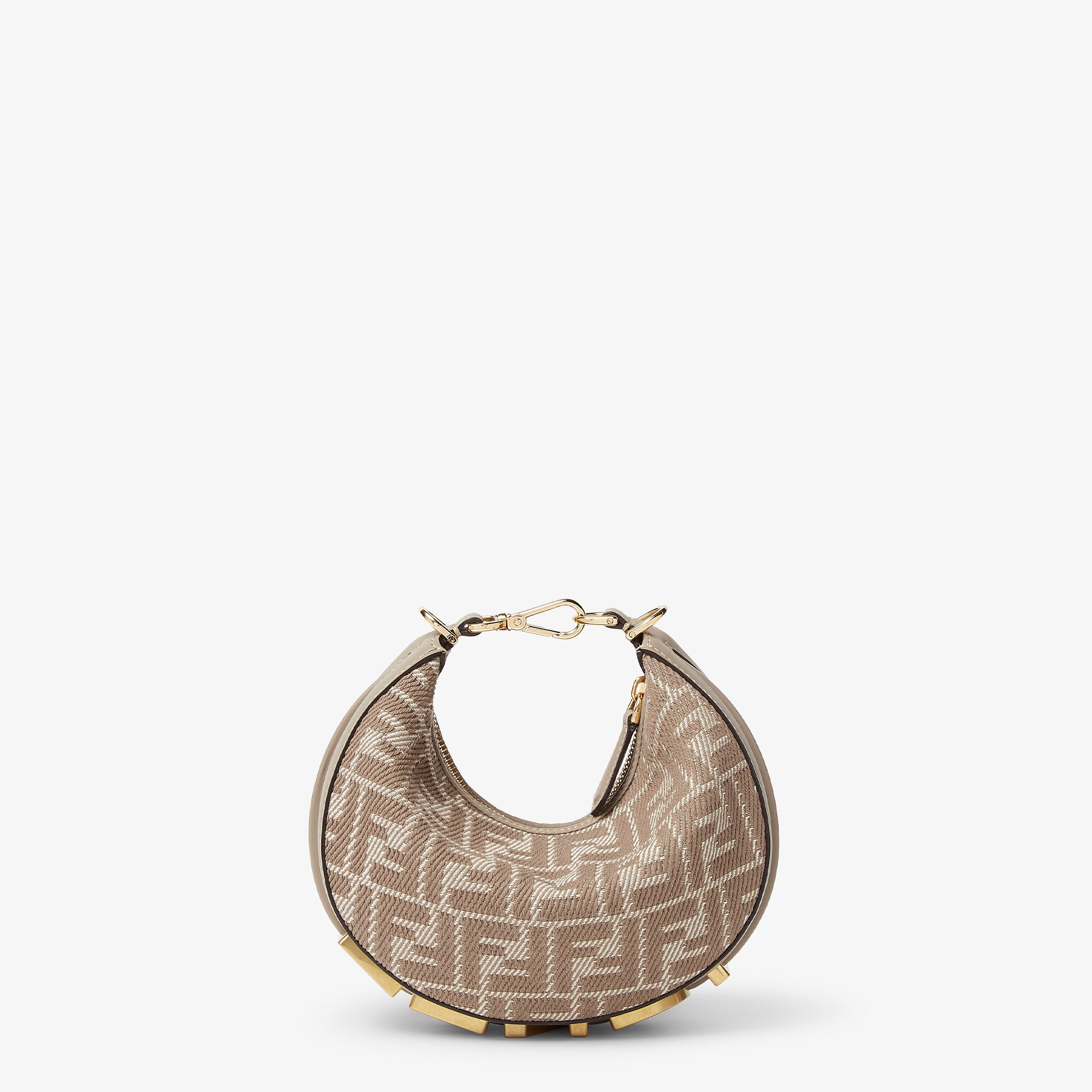 【FENDI】MINI FF FENDIGRAPHY HOBO BAG FENDI - Fendigraphy Mini Beige FF Fabric | The Mayest