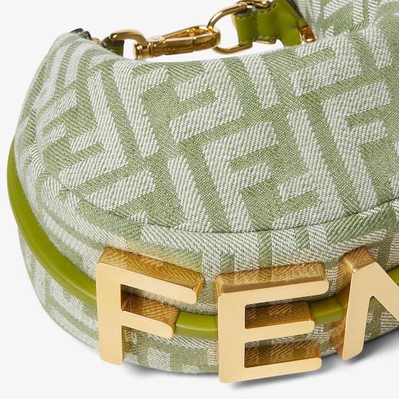Fendi Mini Fendigraphy hobo bag with a contemporary look and bold | Thumbnail 4