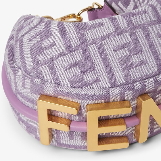 Fendi Mini Fendigraphy hobo bag with a contemporary look and bold | Thumbnail 4