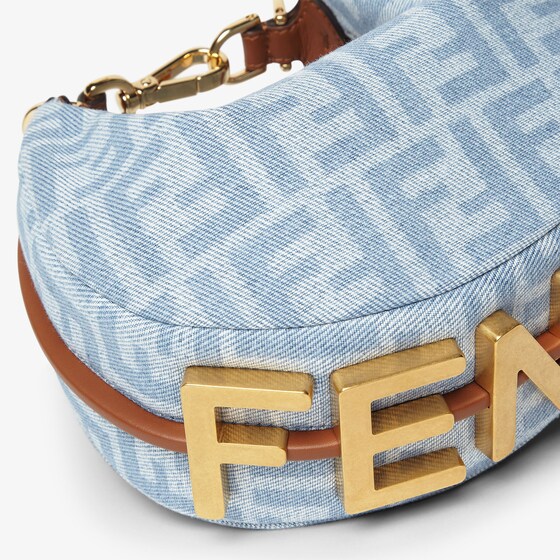 Fendi Mini Fendigraphy hobo bag with a contemporary look and bold | Thumbnail 4