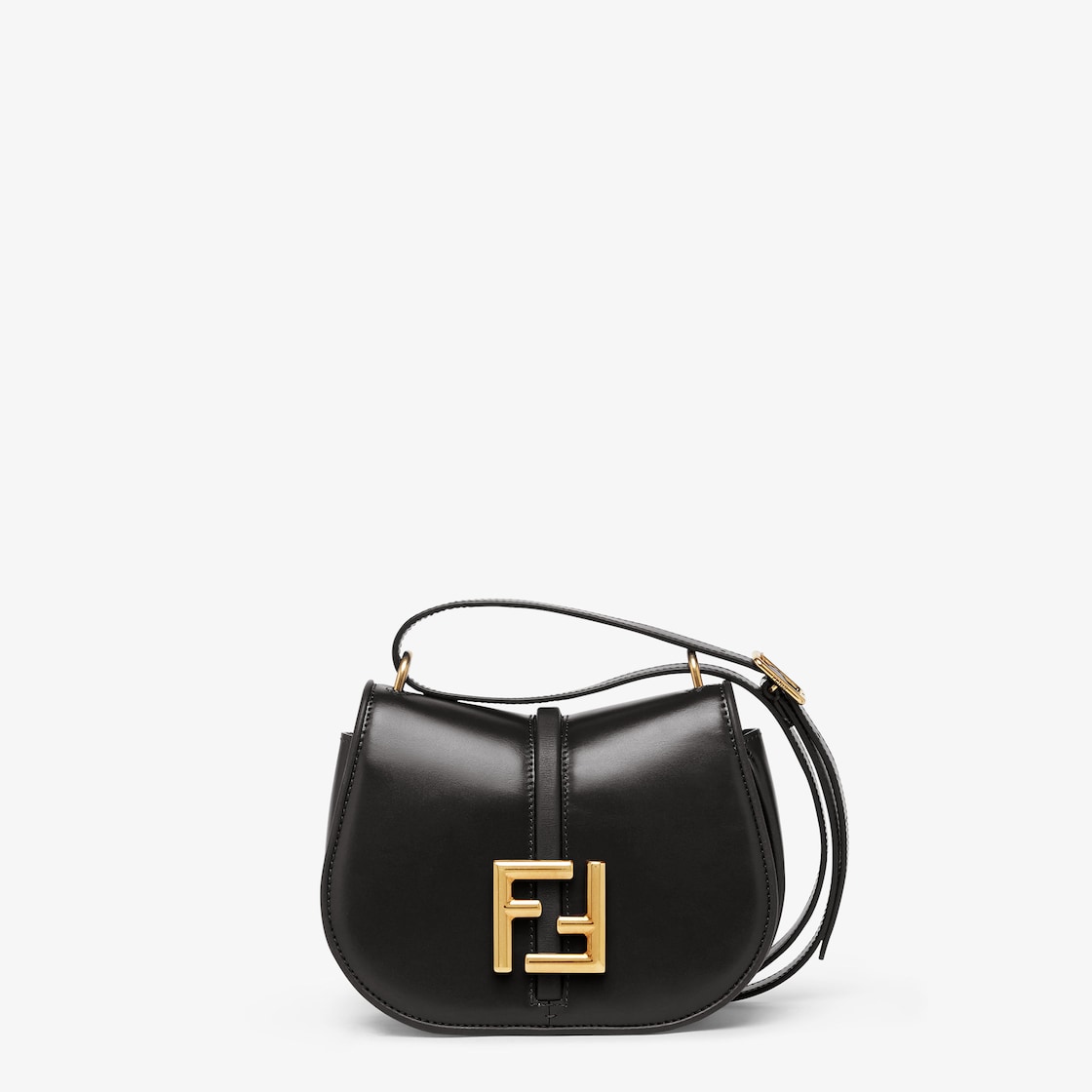 Fendi black leather outlet mini bag