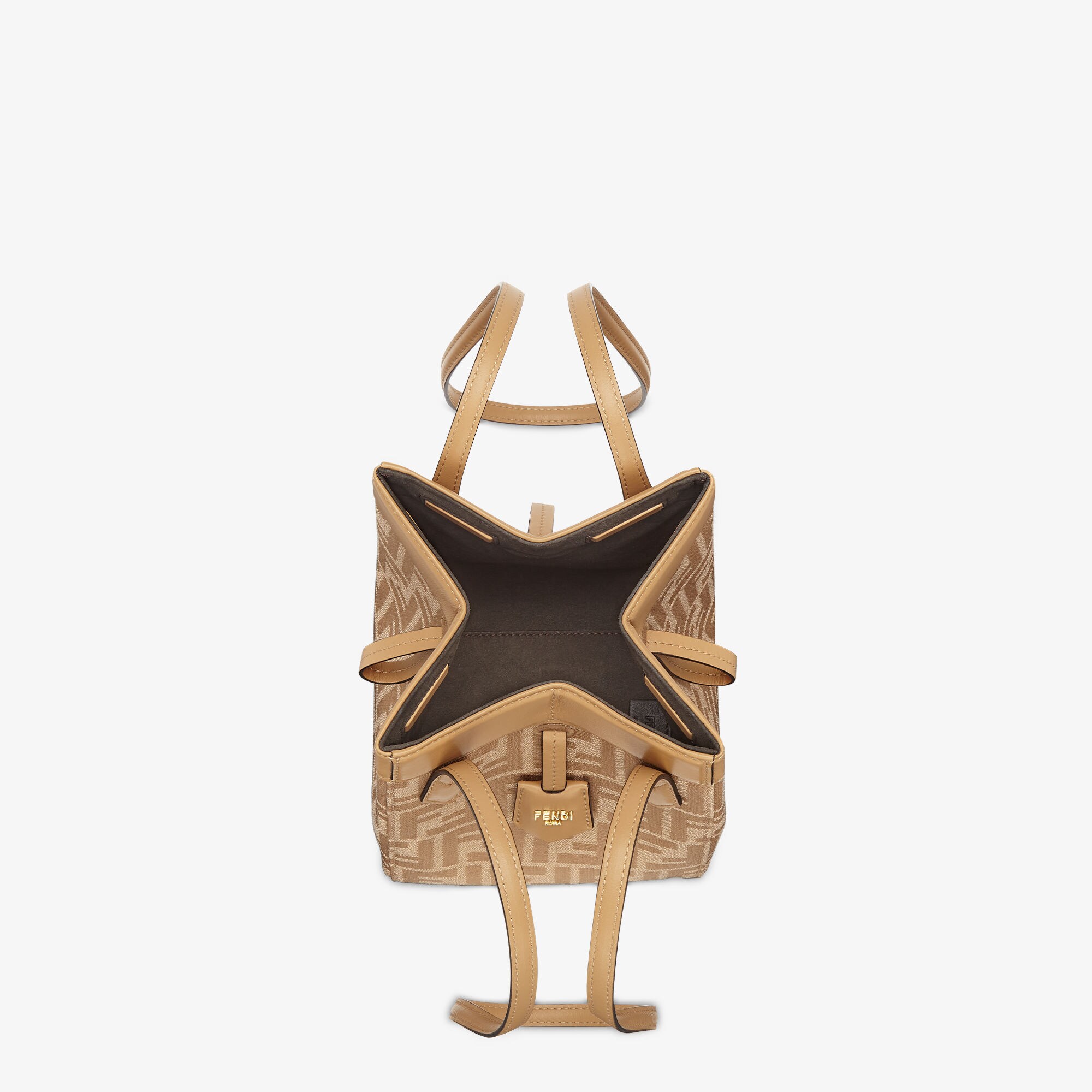 FENDI フェンディ バニティ ポーチ 折り畳み ズッカ FF柄 化粧ポーチ