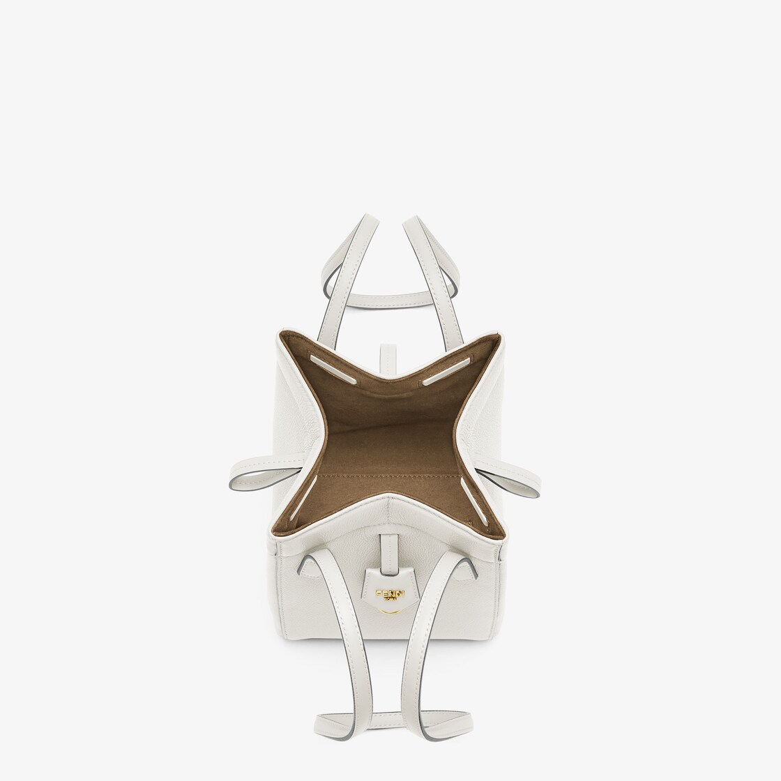 Fendi Origami Mini Leather White - Image 3/7