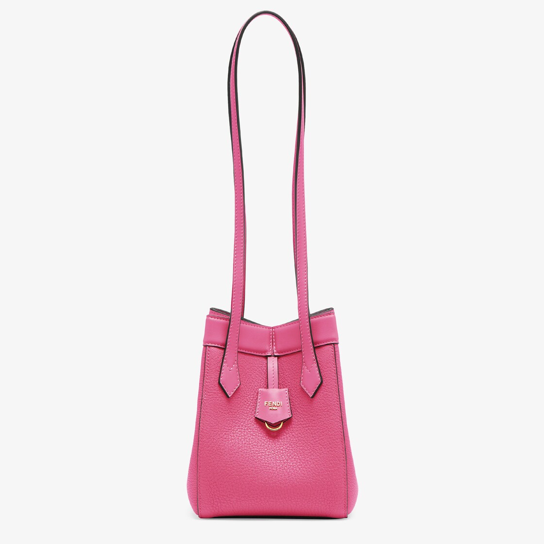 Fendi Origami Mini Fuchsia leather mini bag that can be transformed Fendi