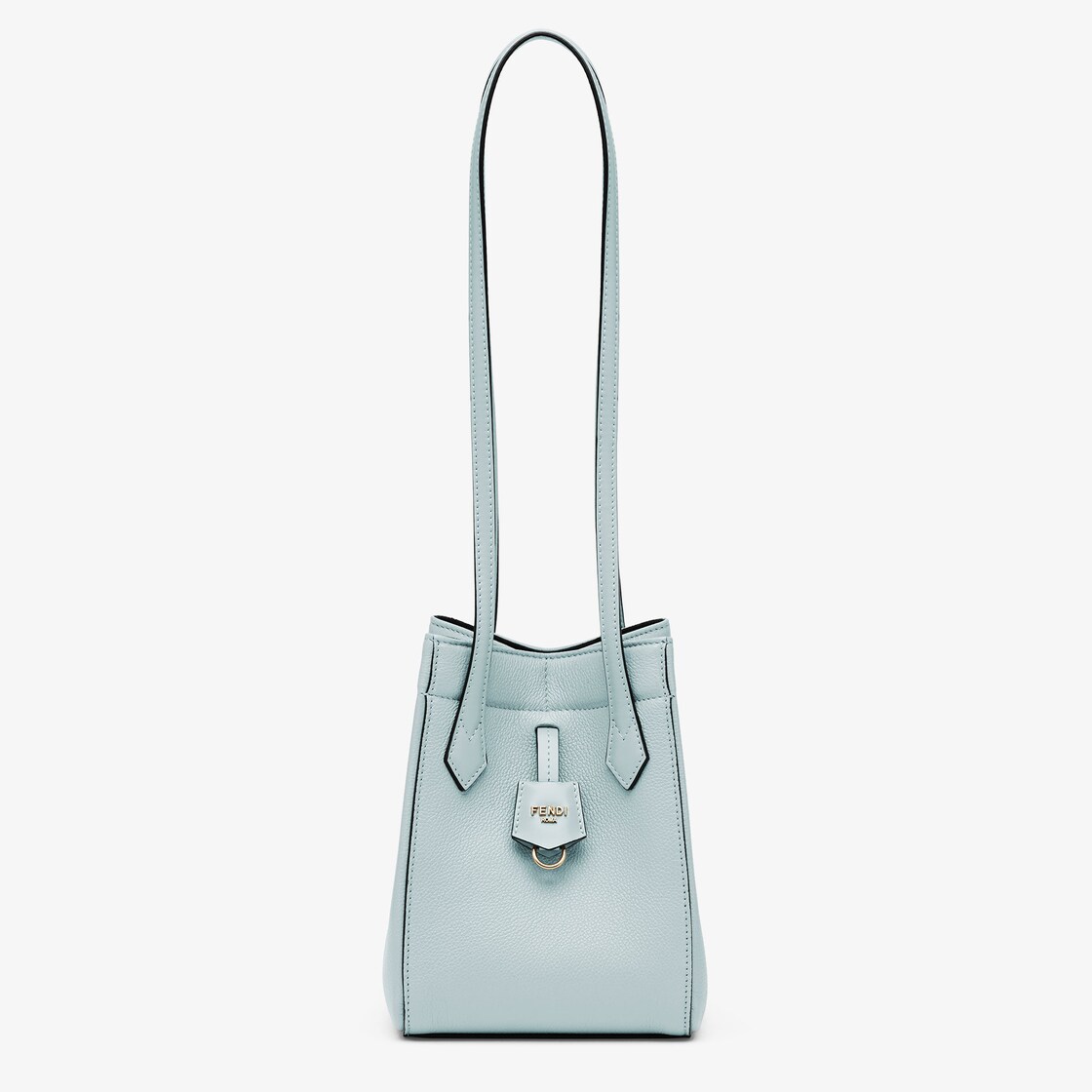 Fendi Origami Mini - Light blue leather mini bag that can be 