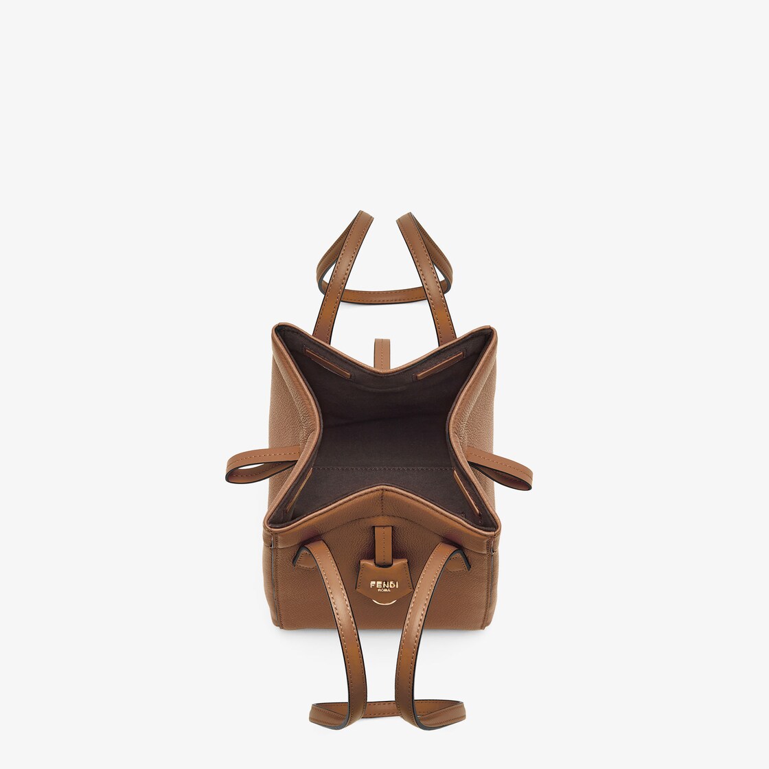 Fendi Origami Mini Leather Brown - Image 3/7