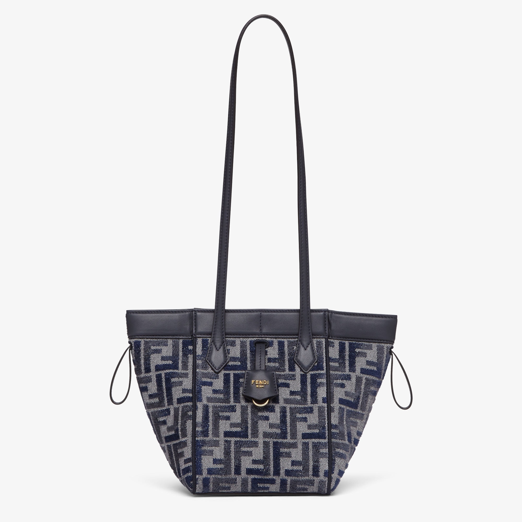 Fendi Roll Mini FF Logo Jacquard Crossbody Tote Bag (トートバッグ) IFCHIC.COM