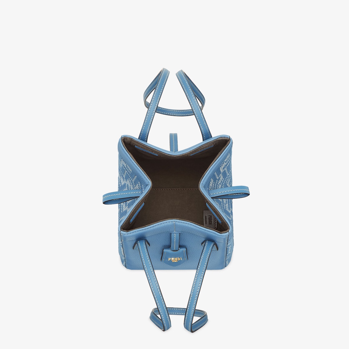 Fendi Origami Mini Leather Blue - Image 3/8