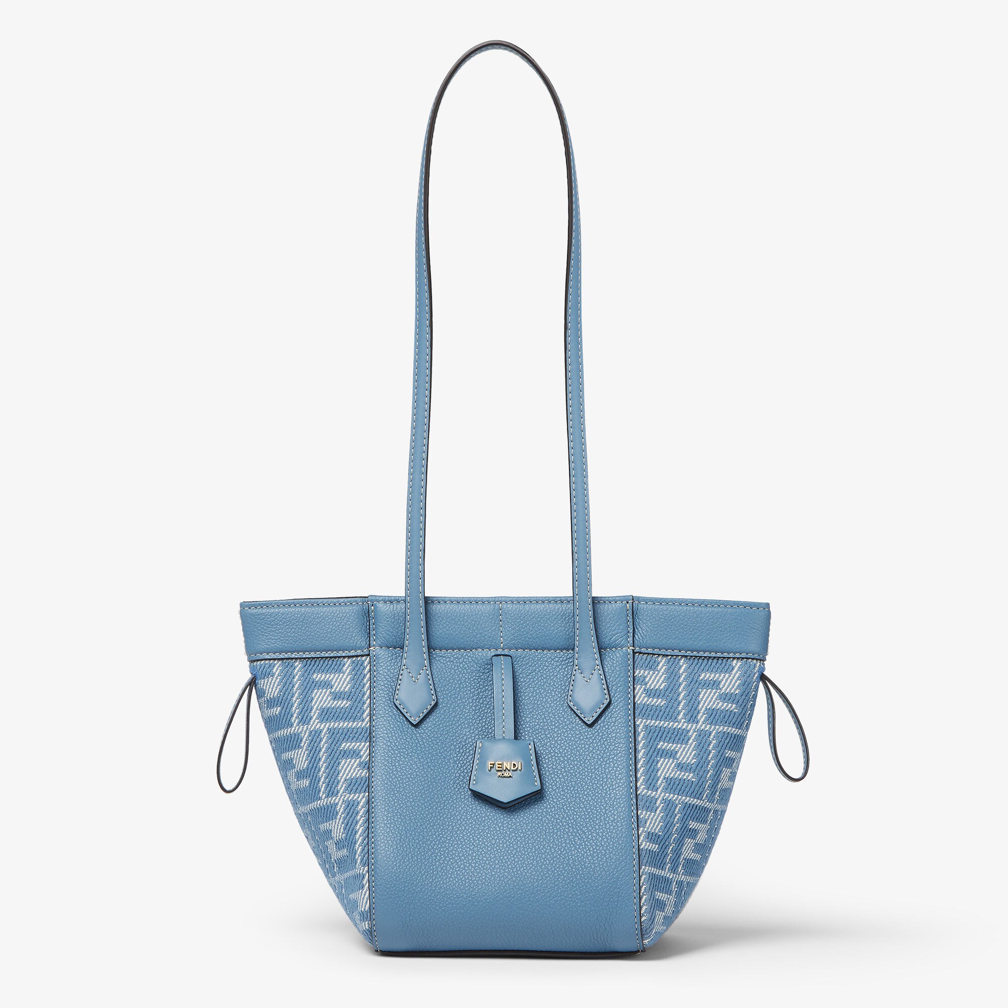 トートバッグ FENDI Woman Tote bags Blue 8BH425AUPJ F1SKL Roll Large Fabric Blue | Fendi